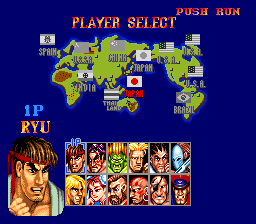 Street Fighter II screenshot 4 for PC Engine